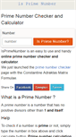 Mobile Screenshot of isprimenumber.com